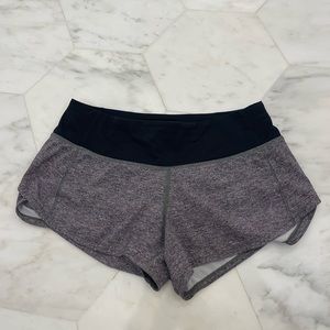 Grey/black Lululemon shorts